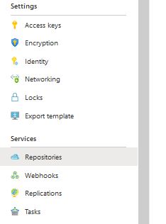 ACR (Azure Container Registry) - services