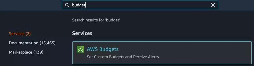 powiadomienia aws budget notifications