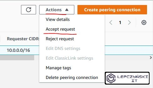 aws accept peering request