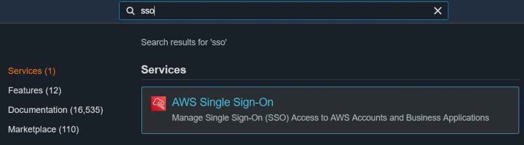 AWS Single Sign-On (SSO)