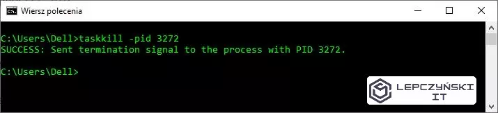 taskkill pid cmd process 2022